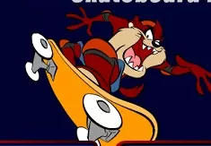 Looney Tunes Games, Extreme Taz Skateboard Half Pipe, Games-kids.com