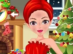 Girl Games, Facial Miss Santa, Games-kids.com