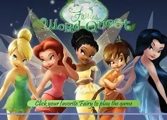 Tinkerbell Games, Fairies Word Quest, Games-kids.com