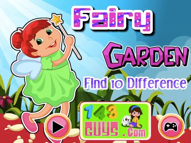 Fairy Games, Fairy Garden 10 Diff, Games-kids.com