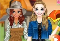 Girl Games, Fall Camping, Games-kids.com