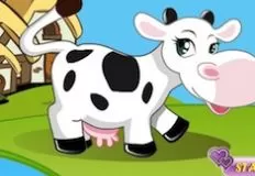 Animal Games,  Farm Cow Dress Up , Games-kids.com