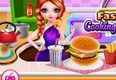 Cooking Games, Fast Food Cooking and Cleaning, Games-kids.com