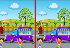 Differences Games, Find the Difference Ice Cream Truck, Games-kids.com