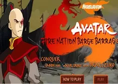 Avatar The Last Airbender Games, Fire Nation Barge Barrage, Games-kids.com