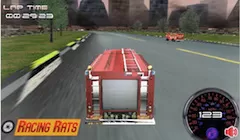 Cars Games, Fire Truck Racing 3D, Games-kids.com