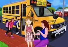 Girl Games, First Day at School, Games-kids.com