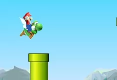 Mario Games, Flappy Mario and Yoshi, Games-kids.com