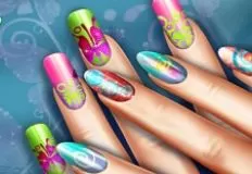 Nails Games, Floral Realife Manicure, Games-kids.com