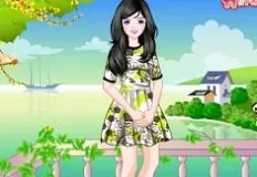 Girl Games, Floral Spring Dresses, Games-kids.com