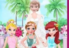 Princess Games, Flower Girls on Elsa Wedding, Games-kids.com