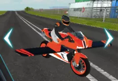 Racing Games, Flying Motorbike, Games-kids.com