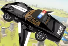 Cars Games, Flying Police Car, Games-kids.com