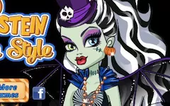 Monster High Games, Frankie Stein Halloween Style, Games-kids.com