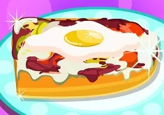 Cooking Games, French Bread Omelette Pizza, Games-kids.com