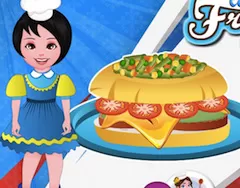 Cooking Games, French Burgers, Games-kids.com