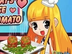 Cooking Games, Fried Goat Cheese with Tomato, Games-kids.com