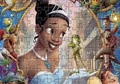 Princess and the Frog Games, Frog Kiss Jigsaw, Games-kids.com