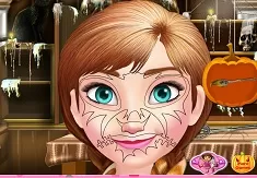 Frozen  Games, Frozen Anna Halloween Face Art, Games-kids.com