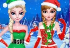 Frozen  Games, Frozen Sisters Christmas Hairstyle Design, Games-kids.com