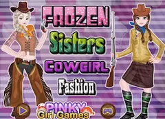 Frozen  Games, Frozen Sisters Cowgirl Fashion, Games-kids.com