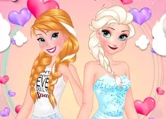 Frozen  Games, Frozen Sisters Double Date, Games-kids.com