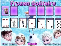 Frozen  Games, Frozen Solitaire, Games-kids.com