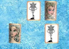 Frozen  Games, Frozen Tattoo Memory, Games-kids.com