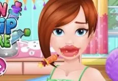 Girl Games, Fun Lip Care, Games-kids.com