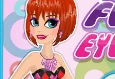 Girl Games, Funky Eyelashes Makeover, Games-kids.com