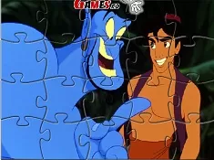 Aladdin Games, Genie and Aladdin Puzzle, Games-kids.com