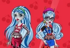 Monster High Games, Ghoulia Yelps Geek to Chic, Games-kids.com