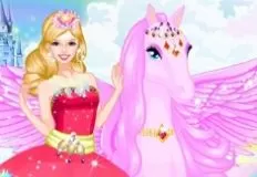 Barbie Games, Girl and the Pegasus, Games-kids.com