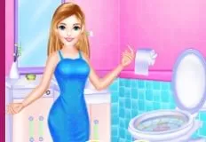 Doctor Games, Girl Bathroom Accident, Games-kids.com