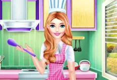 Cooking Games, Girl Chef Cooking Cake, Games-kids.com