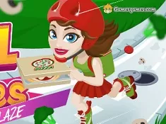 Cooking Games, Girl On Skates Pizza Blaze, Games-kids.com