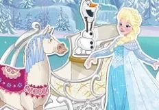 Frozen  Games, Girls Fix It Eliza Winter Sleigh, Games-kids.com