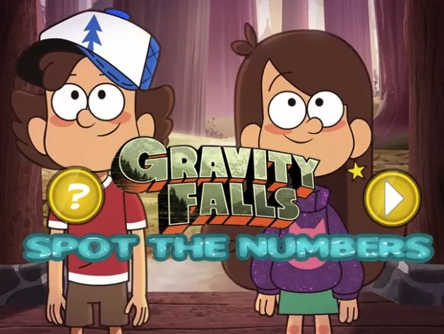 Gravity Falls Games, Gravity Falls Hidden Numbers, Games-kids.com