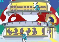 Smurfs Games, Greedy and the Bakery, Games-kids.com