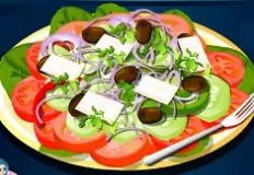 Decoration Games, Greek Salad Decoration, Games-kids.com