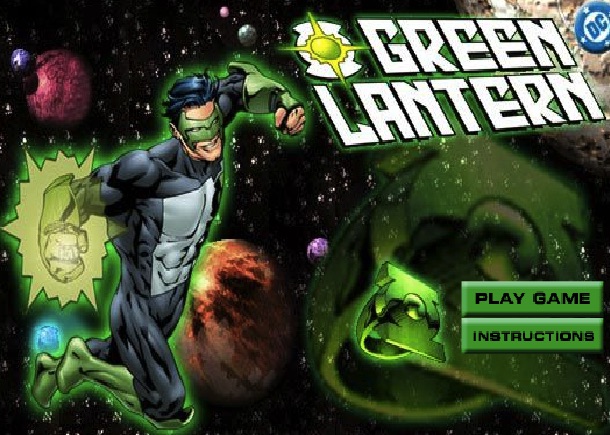 Green Lantern Robot Shooting Green Lantern Games