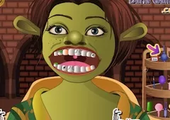 Shrek Games, Green Monster Dentist Care, Games-kids.com