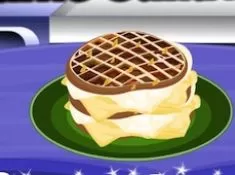 Cooking Games, Grilled Ham Cheese Waffle Sandwiches, Games-kids.com