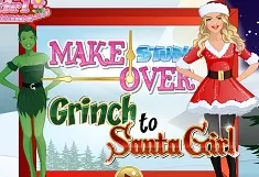 Girl Games, Grinch to Santa Girl, Games-kids.com