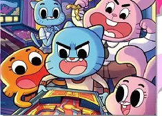 Gumball Games,  Gumball and Family Arcade Puzzle, Games-kids.com