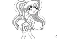 Coloring Games, Gyaru Fashion Coloring, Games-kids.com