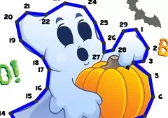 Halloween Games, Halloween Dot to Dot Puzzle, Games-kids.com