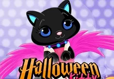 Halloween Games,  Halloween Kitty Preparations, Games-kids.com