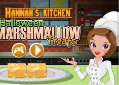 Cooking Games, Hannah Halloween Marshmallow Treats, Games-kids.com