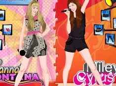 Celebrities Games, Hannah Montana Vs Miley Cyrus, Games-kids.com